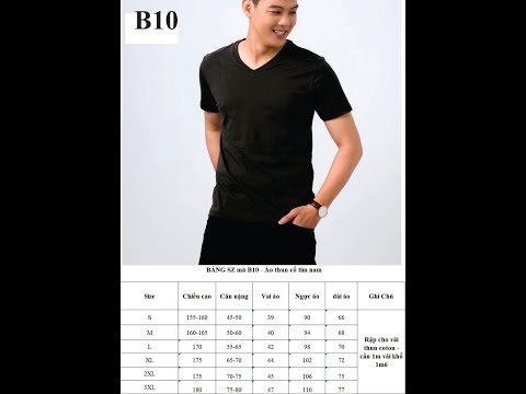 How to sew a V-neck t-shirt - B10, 887