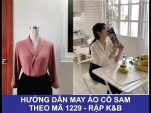 Instructions for sewing a sam collar shirt - According to pattern 1229 - K&B Handmade pattern