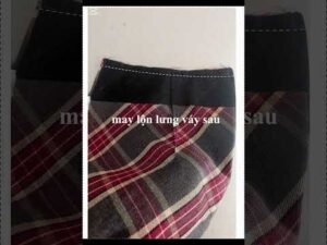 Hướng dẫn may chân váy A lưng liền mã 172