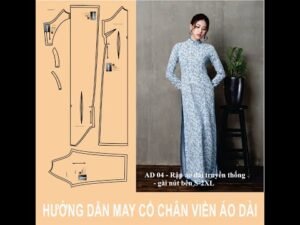 Hướng dẫn may cổ chân tròn cho áo dài ( có viền)