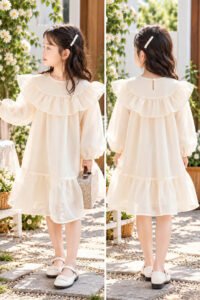 Rập may đầm bé mã R504