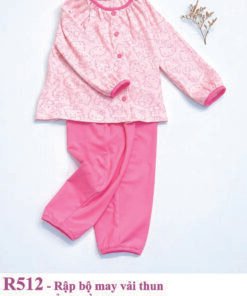 Rập may bộ dài mẹ bé R512